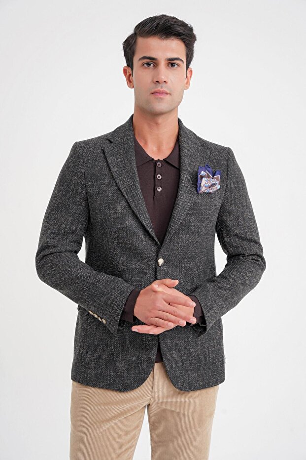 C 718 CEKET Slim NEFTİ - 3