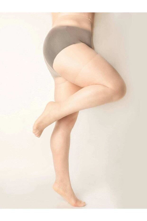Maxi Fit Shiny Light Skin Color Plus Size Pantyhose 2 Pairs