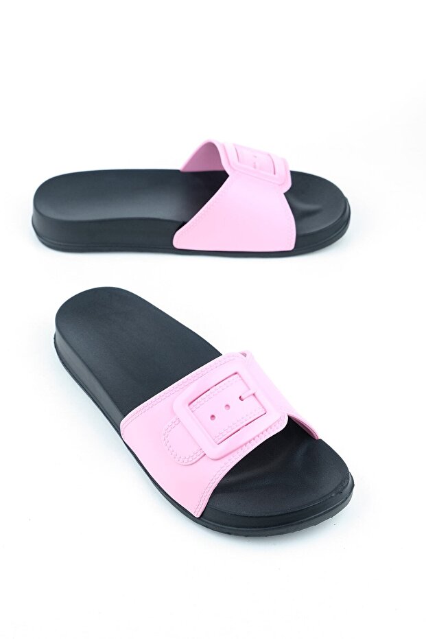 Жіночі літні мокрі капці на одній пряжці - 1