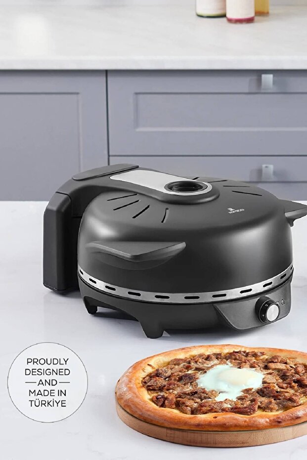 Gastro 10 in 1 Pizza Lahmacun ve Tandır Ekmeği Makinesi Biodiamond Matte Black - 9