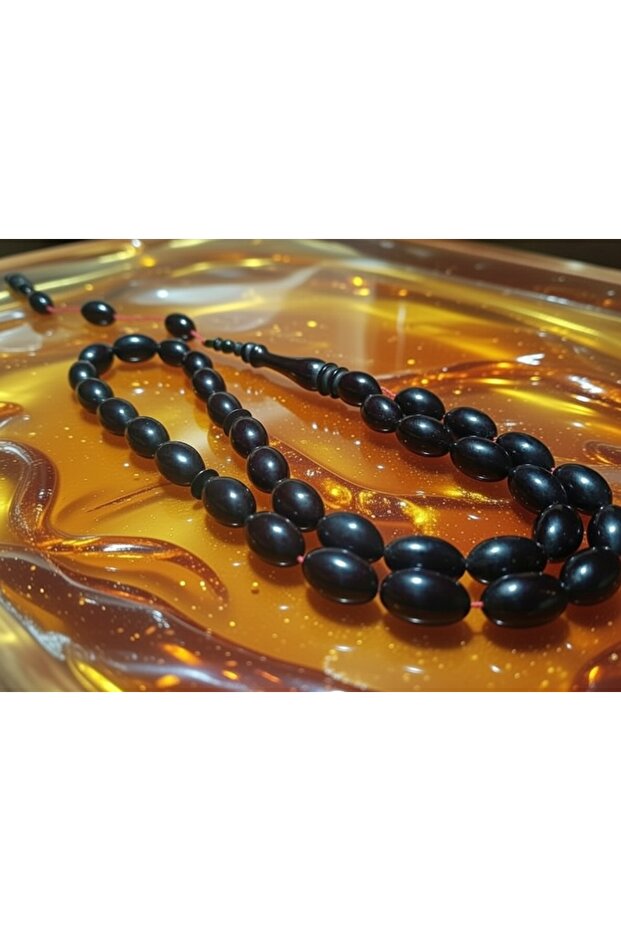 مسبحة عنبرية مع نظام ضغط محاصر خاص