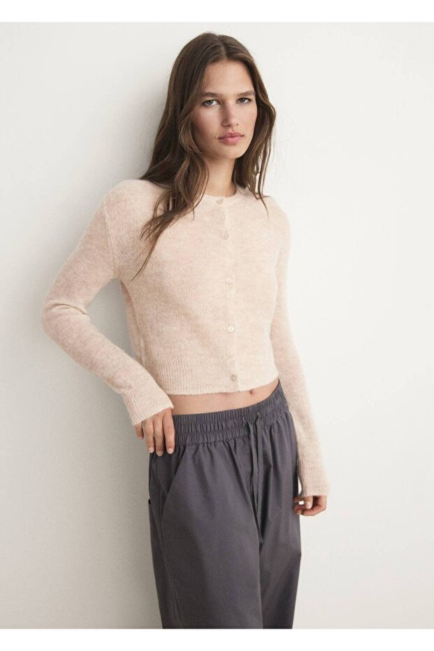 Yünlü kısa hırka - 1