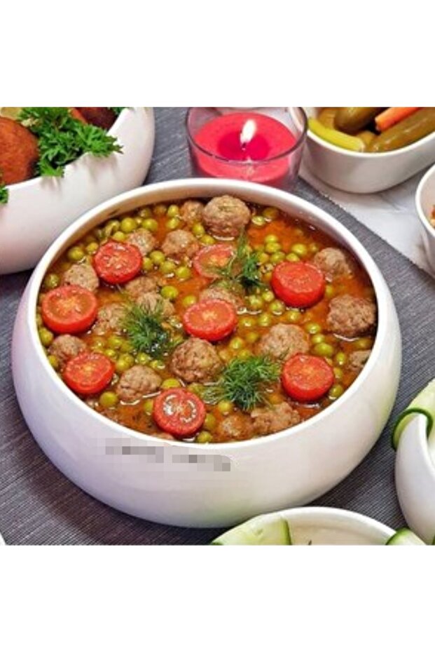 وعاء بيضاوي كبير من نيترا بيرلا 20 سم قطعة واحدة