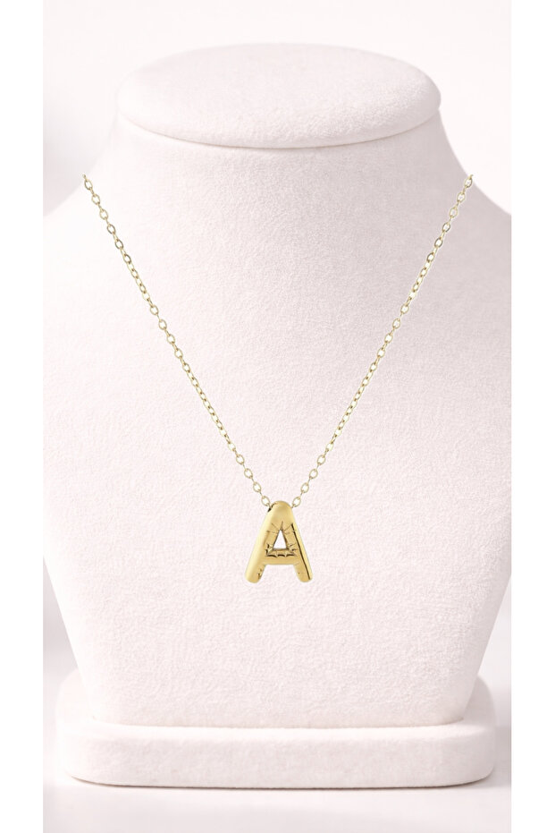 A Harf Çelik Kolye - 1