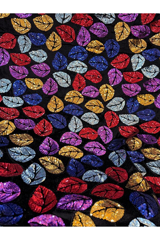 Payet İşlemeli Kadife - 1