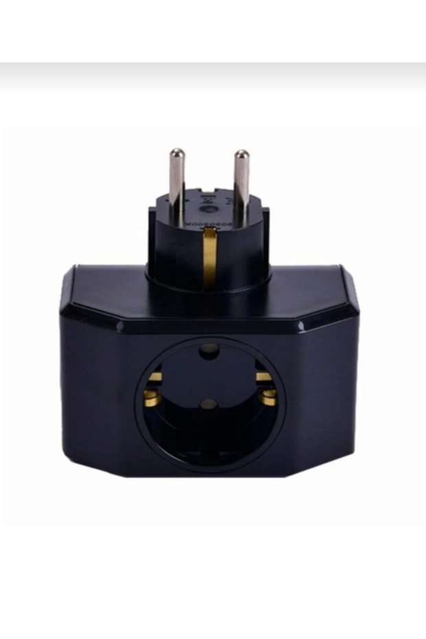 Yonca Plus Golyat White Triple Plug Socket - 3