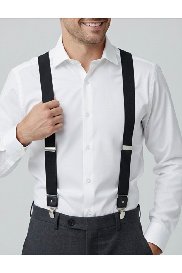 حزام بنطلون من الجلد الأسود - 3