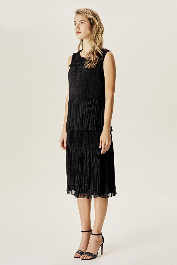 Piliseli Şifon Bluz - 2