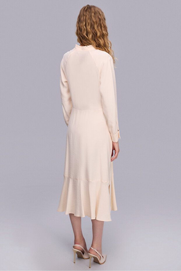 1692 ELBİSE KREM - 4