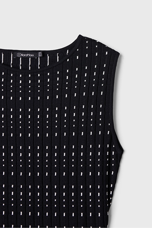 61 TRİKO ELBİSE SİYAH - 6