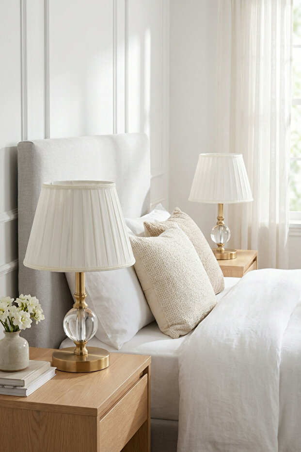 Elementer Bronz Çift Abajur - 1