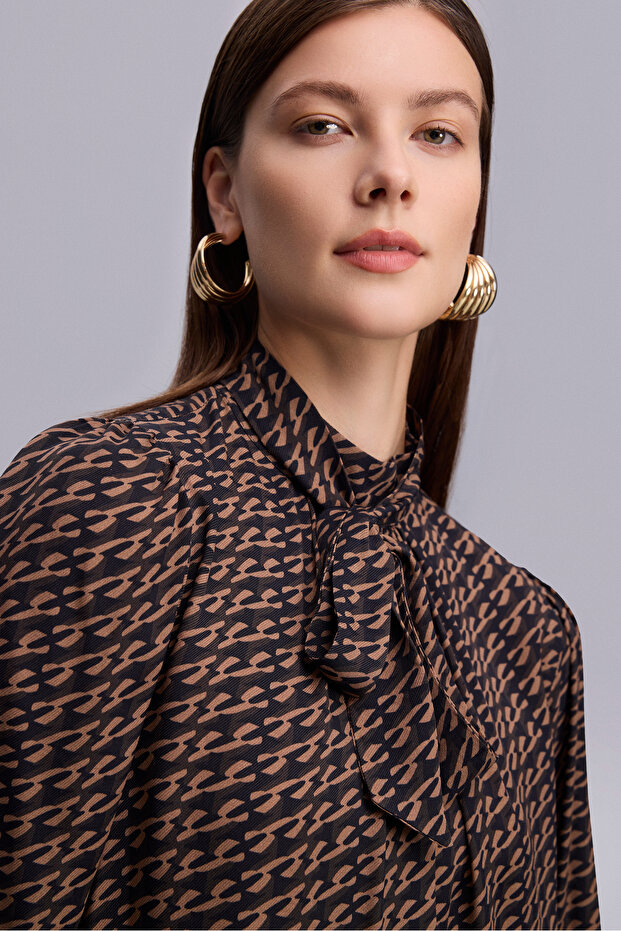 2343 BLUZ MONOGRAM DESEN - 2