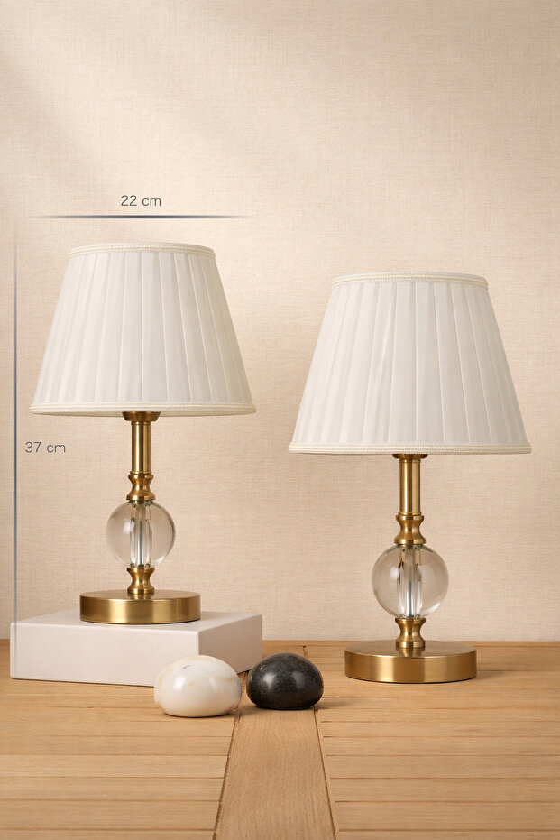 Elementer Bronz Çift Abajur - 2