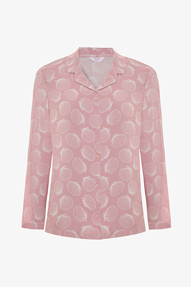 Multi-Colored Seashell Pants Pajama Set - 2