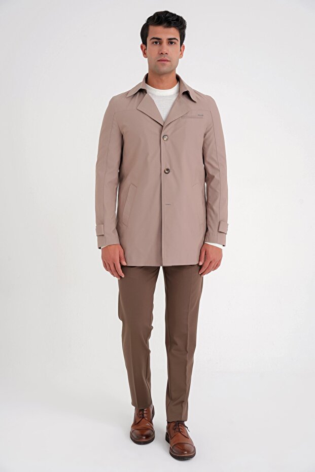 Erkek Slim Fit Bej Kaban KA 093 - 2