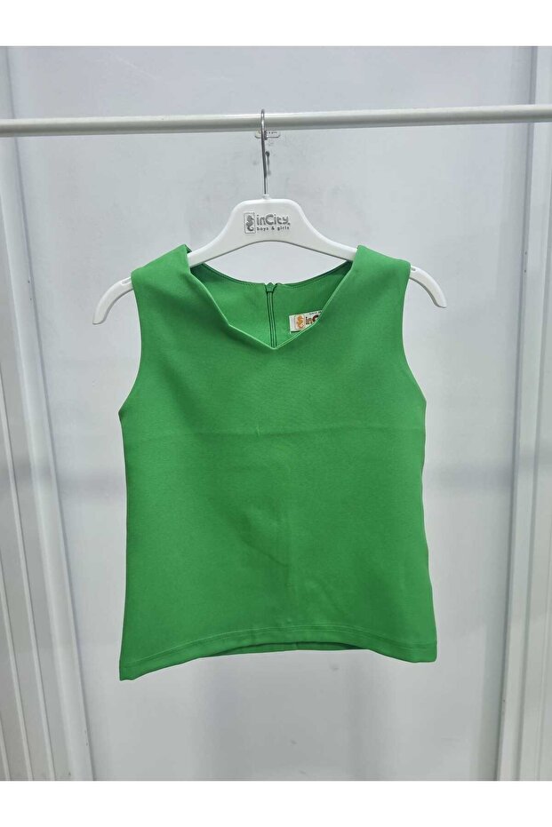 Girl's Basic Simple Design Blouse - 3
