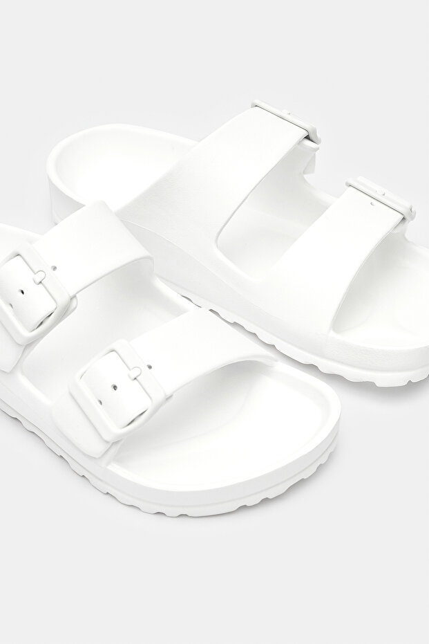 Plassy Beyaz Terlik - 3