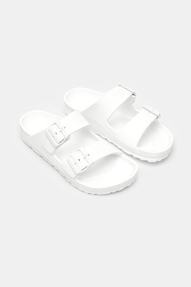 Plassy Beyaz Terlik - 2