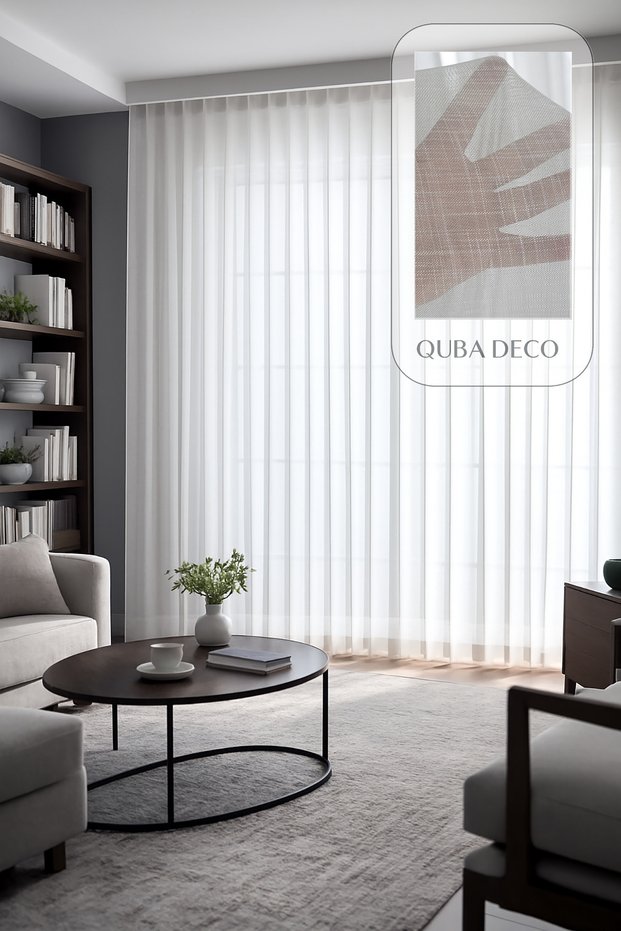 Aesthetic Modern Flaming Textured Pleated Tulle Curtain Living Room Bedroom Children's Room