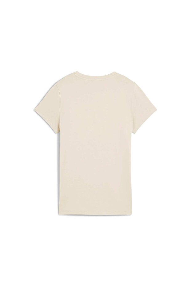 Essentials Script Kadın Krem Tişört (684982-87) - 4