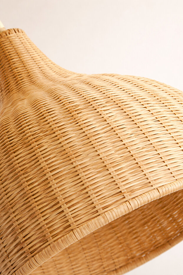 Rattan Bambu Tekli Avize - 3
