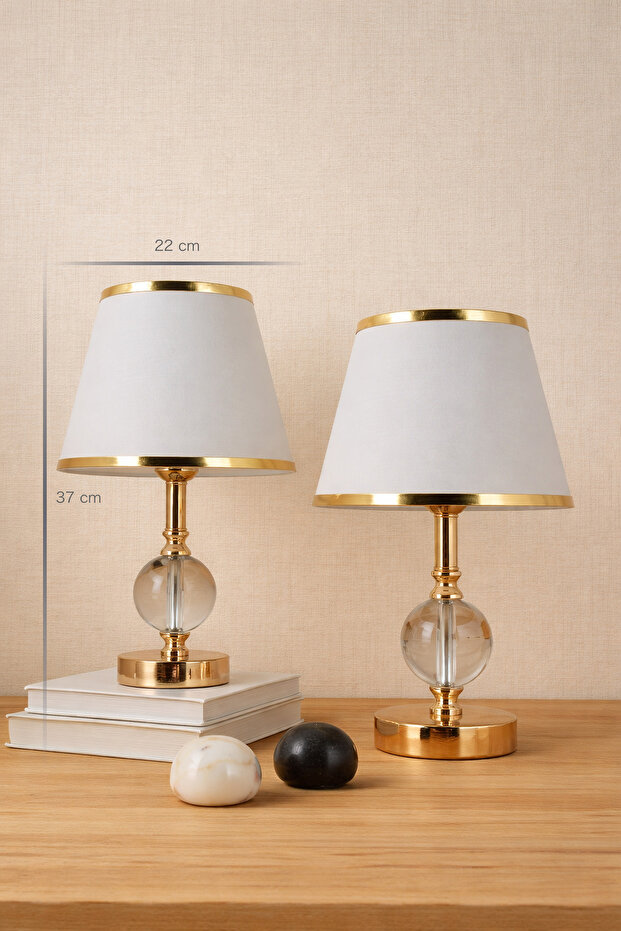 Elementer Gold Çift Abajur - 2