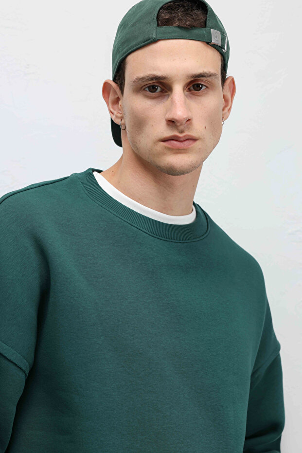 Boxy Fit Basic Sweatshirt Nefti - 2