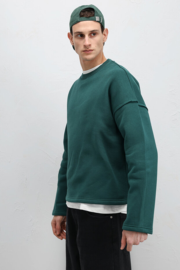 Boxy Fit Basic Sweatshirt Nefti - 6