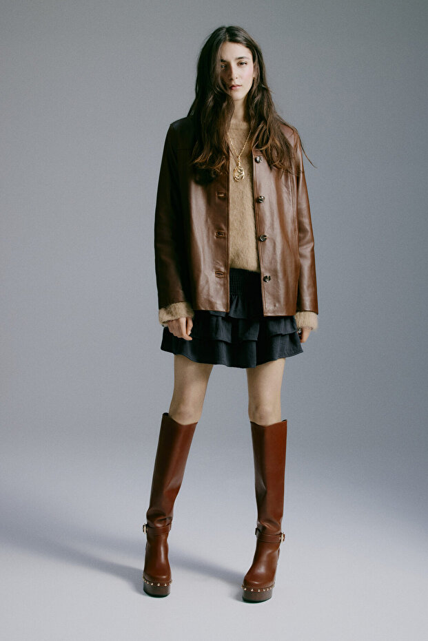 Katlı Şort Etek - 3