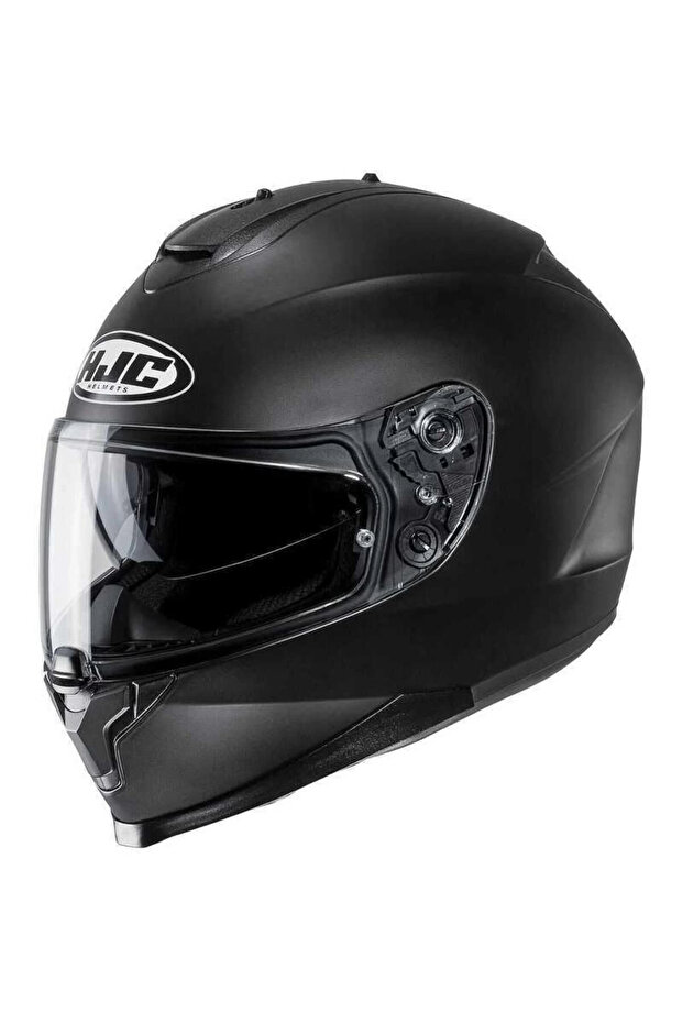 C70n Semi Flat Kapalı Kask Mat Siyah - 1