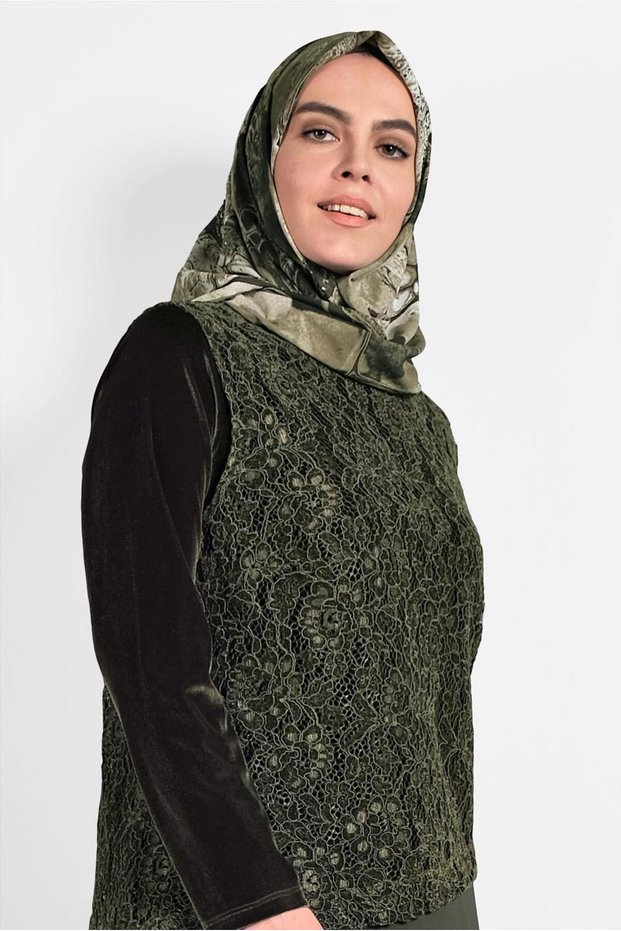 Gippered Chiffon Dress 20021
