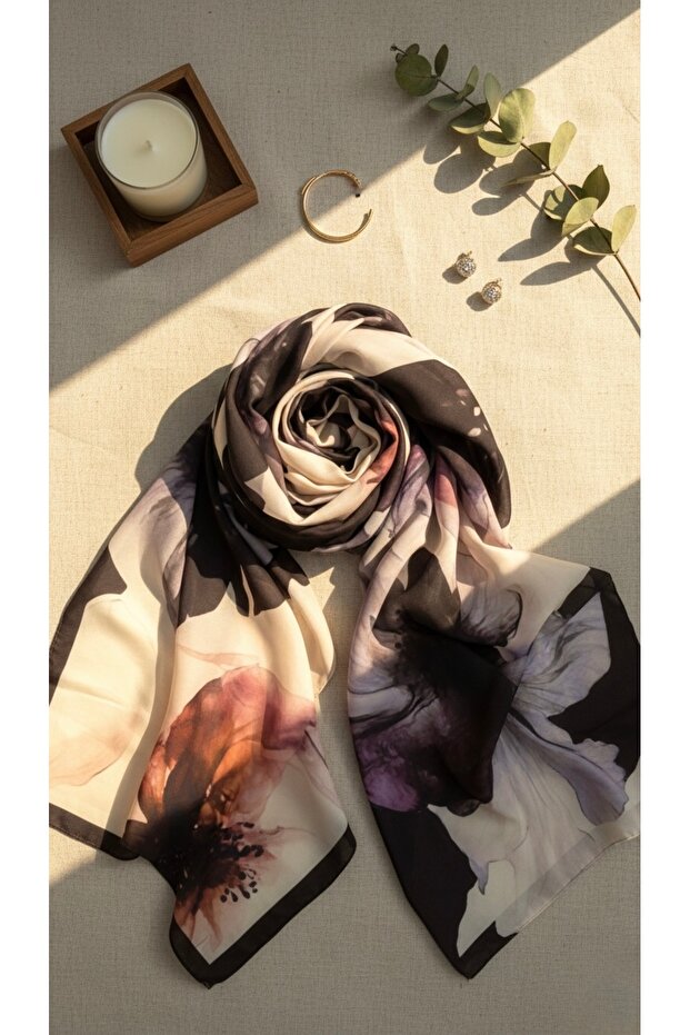 PAMUKLU DESENLİ ŞAL - 1