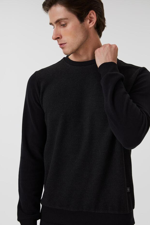 Newdıagonal Erkek Sweatshırt Siyah - 4