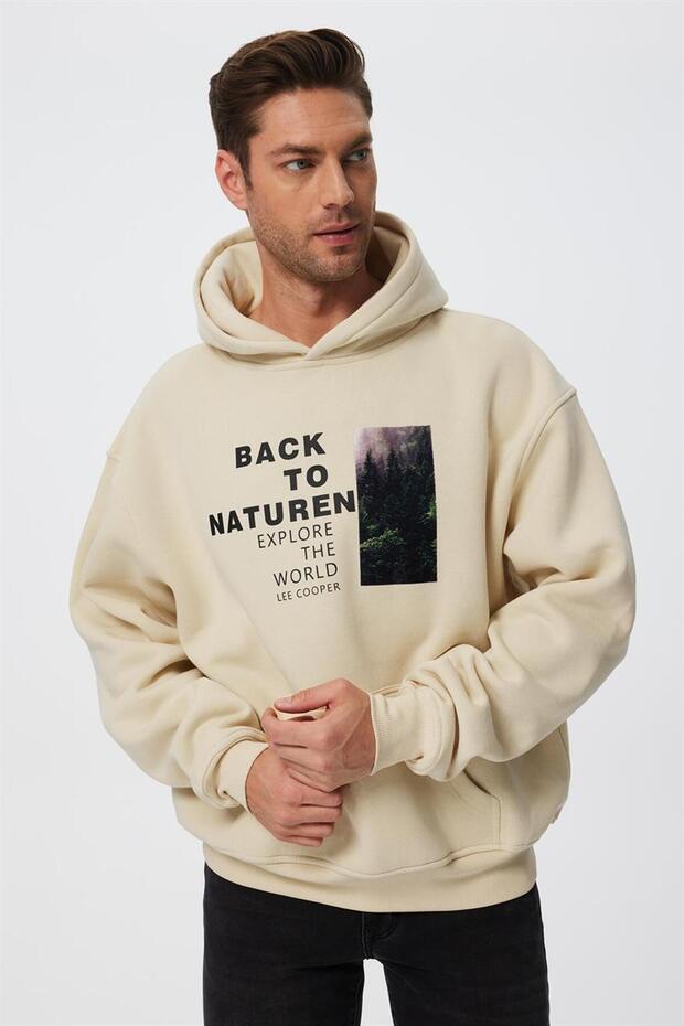 Jerome Erkek Sweatshırt Ekru - 2