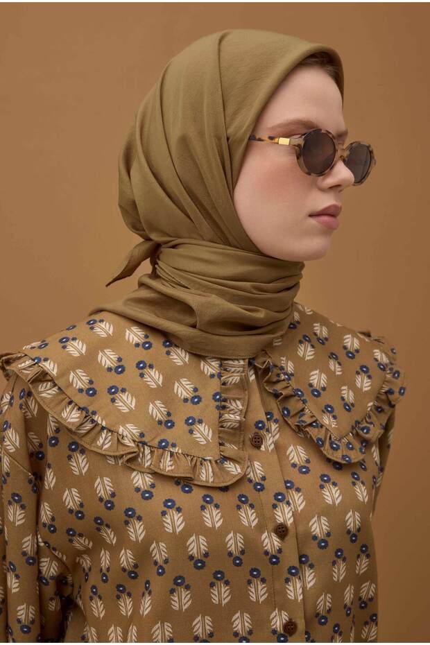 Soft Kraş Eşarp Taba - 3