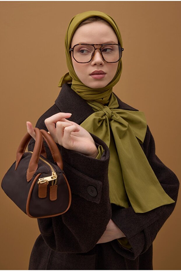 Eșarfă Kraş moale verde ulei - 1