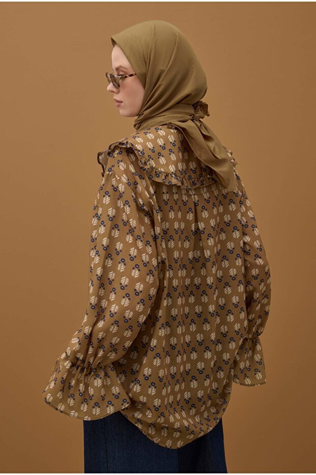 Soft Kraş Eşarp Taba - 2