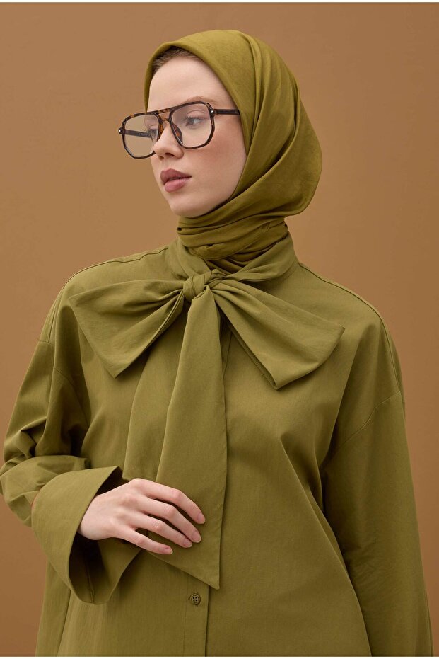 Eșarfă Kraş moale verde ulei - 3