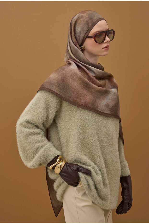 %100 Deri Kısa Eldiven Acı Kahve - 6