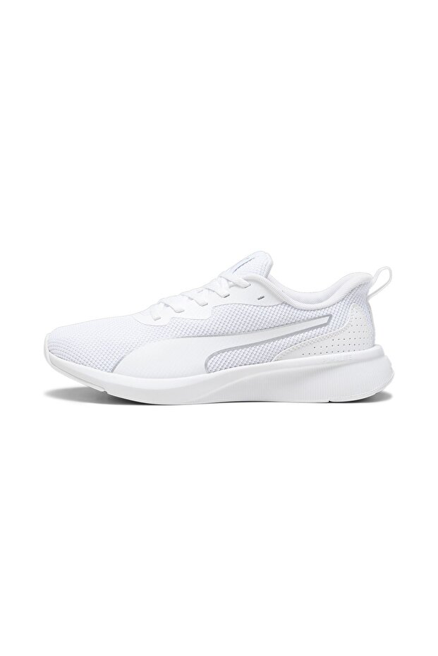 حذاء فلاير لايت شبكي PUMA أبيض-PUMA فضي