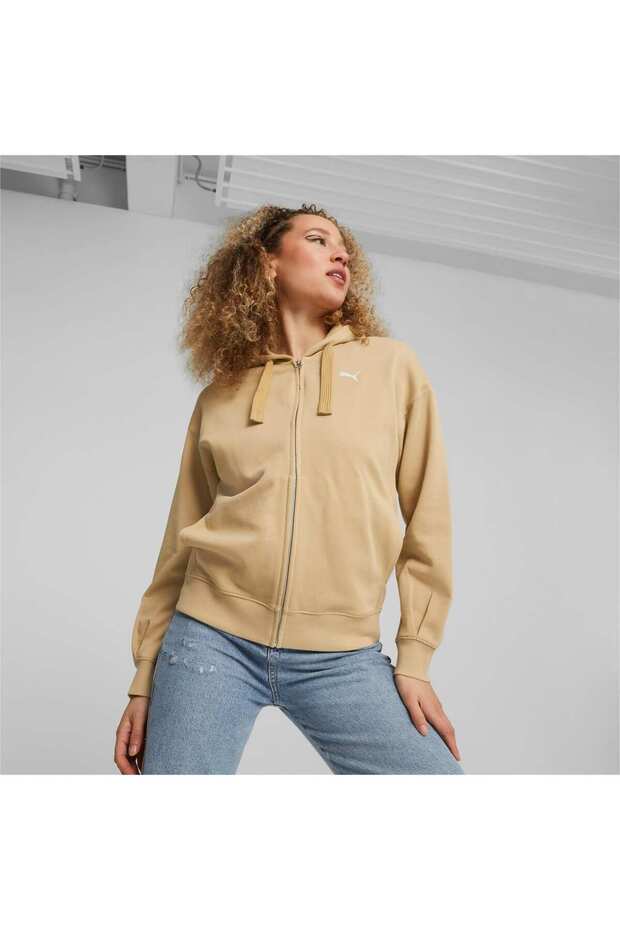 Zip Ceket, M, Krem - 7