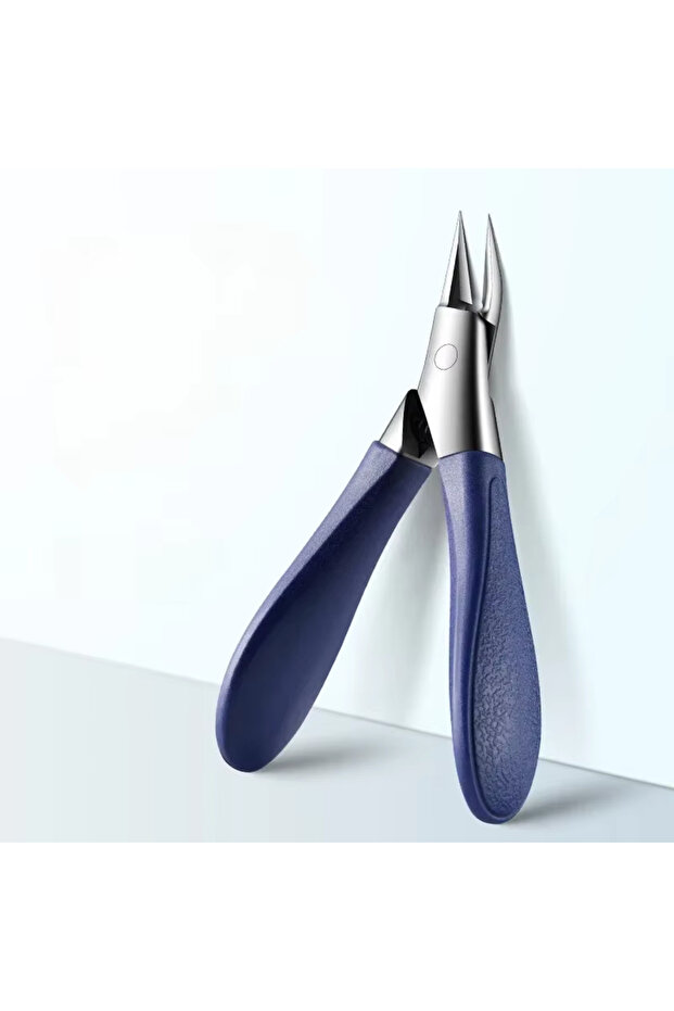 Blue Nail Scissors Household Manicure Tools New Anti-Splash Nail Clippers Large Thick Hard Special N