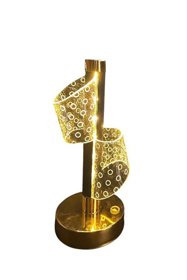 مصباح طاولة LED مزخرف بنمط حلقة - 2