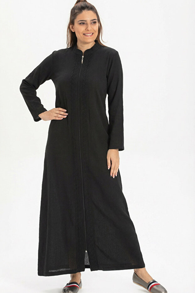 Cemre Şile Bezi Seasonal Ferace Black Syh