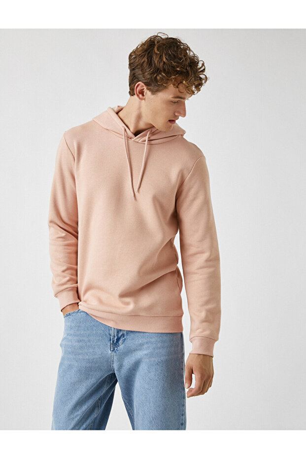 Basic Sweatshirt Kapüşonlu - 2
