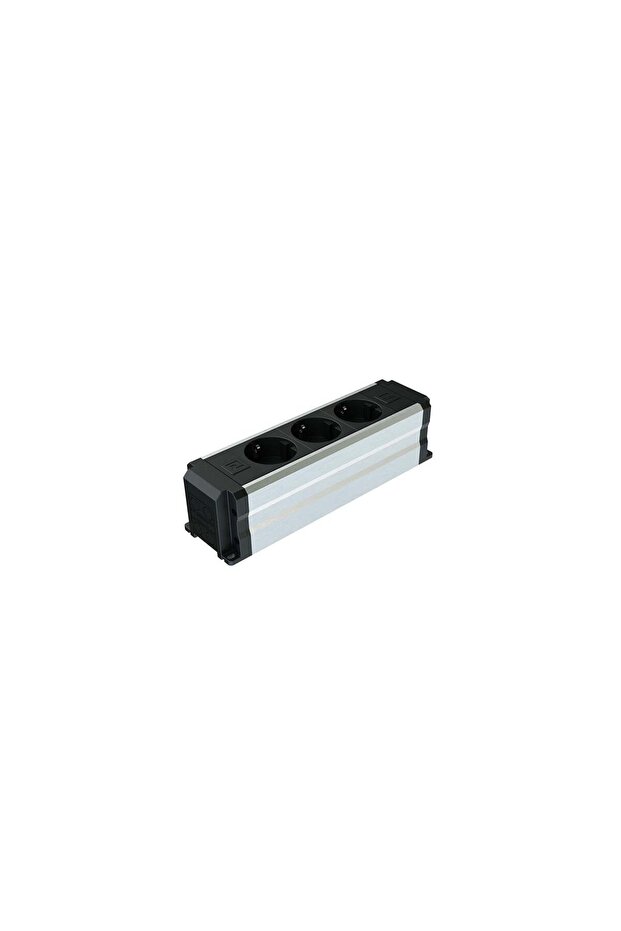 ® Büro-Line Surface Mounted Office Socket Box - Natural Anodized