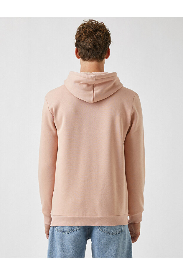 Basic Sweatshirt Kapüşonlu - 4