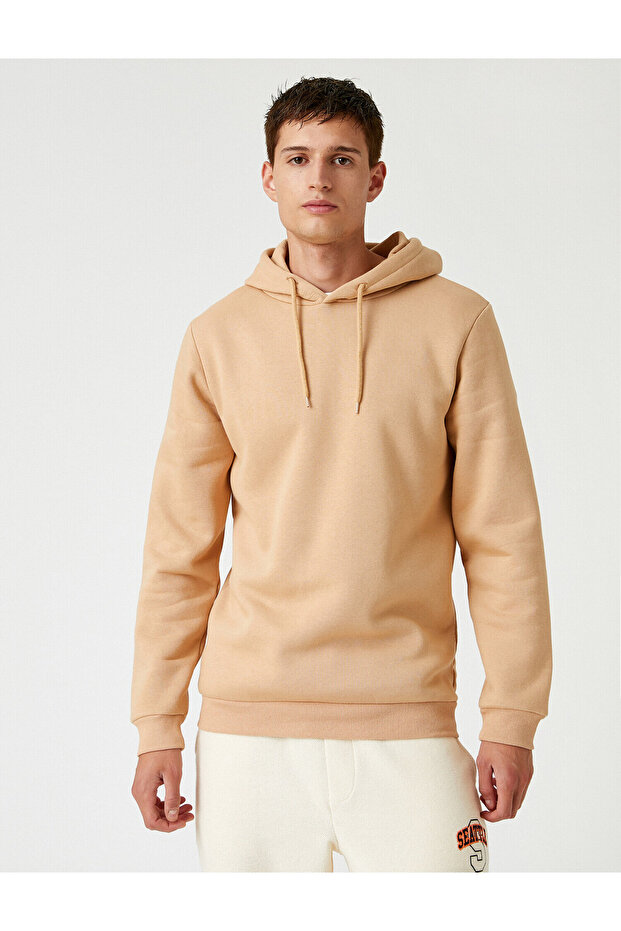 Basic Sweatshirt Kapüşonlu - 3