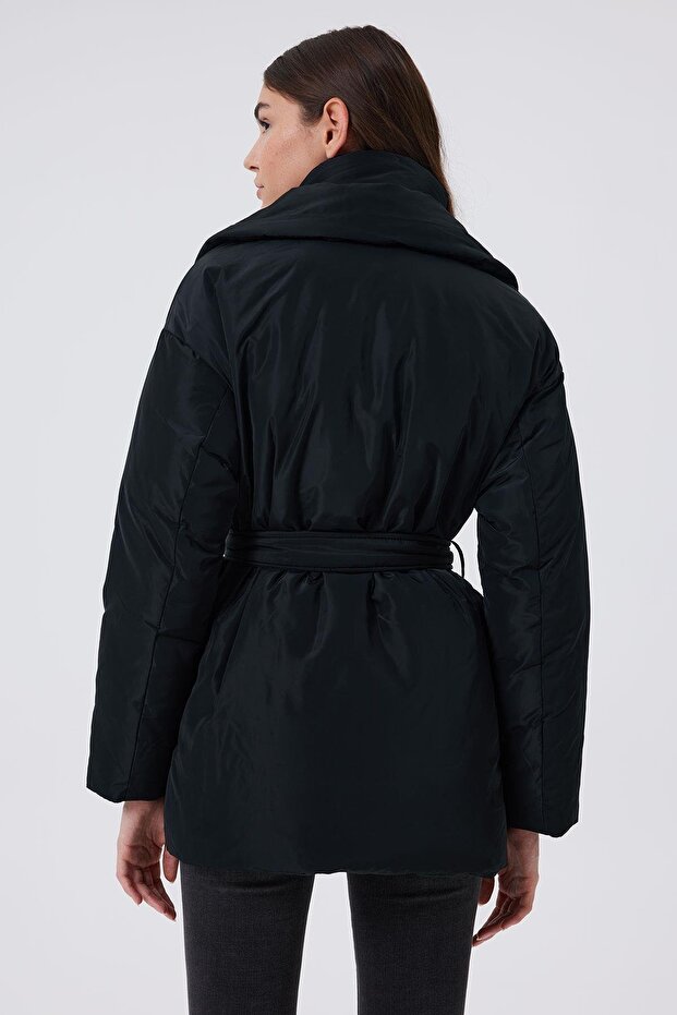 Amanda Kadın Mont Siyah - 3