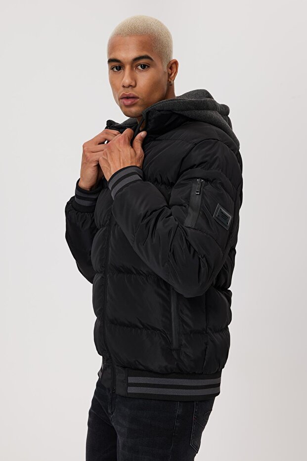 Tıago Erkek Mont Siyah - 2